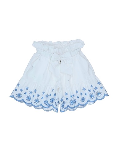 MISS BLUMARINE Shorts & Bermuda White 100% Cotton