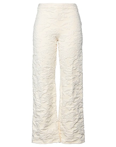 JIL SANDER Casual trouser Ivory 40% Viscose, 30% Polyamide, 20% Cotton, 9% Polyester, 1% Polyurethane
