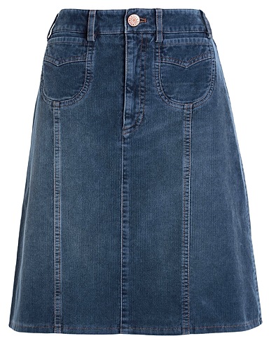 SEE BY CHLOÉ Mini skirt Blue 82% Cotton, 18% Polyester