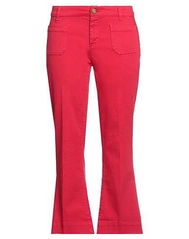 SEAFARER Casual trouser Red 98% Cotton, 2% Elastane