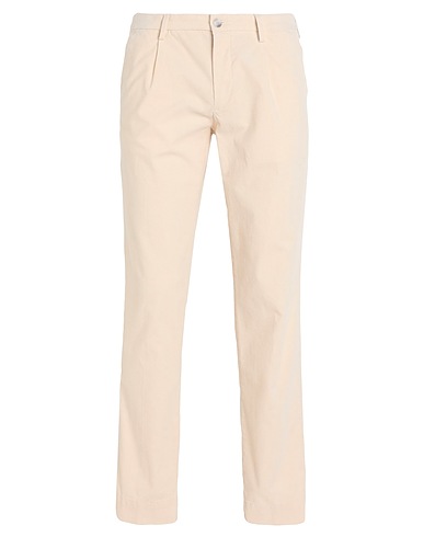 BOSS Casual pants Ivory 97% Cotton, 3% Elastane