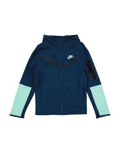 NIKE Sweatshirt B NSW TCH FLC FZ Deep teal 69% Cotton, 31% Polyester