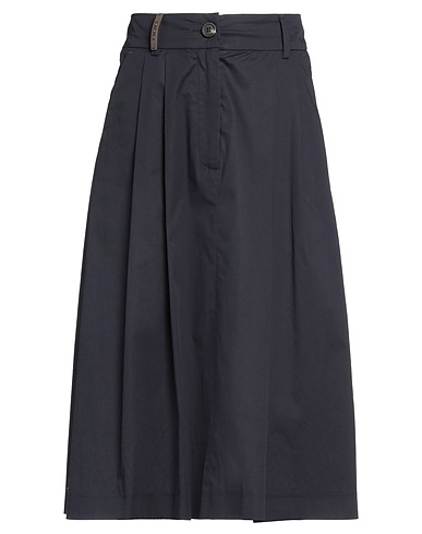 PESERICO Midi skirt Midnight blue 97% Cotton, 3% Elastane