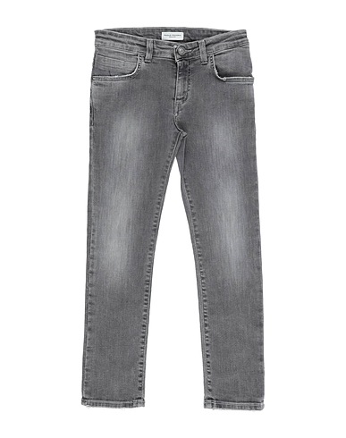 PAOLO PECORA Denim pants Grey 98% Cotton, 2% Elastane