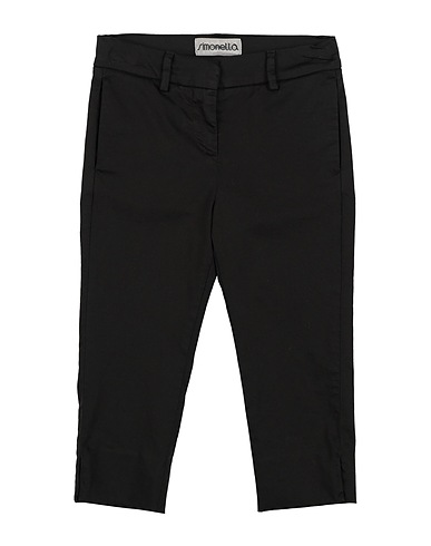 SIMONETTA Casual trouser Black 97% Cotton, 3% Elastane