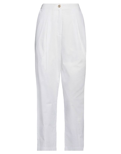 PINKO Pantalone Bianco 100% Cotone