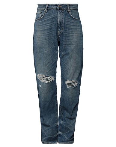 REPRESENT Denim trousers Blue 99% Cotton, 1% Elastane