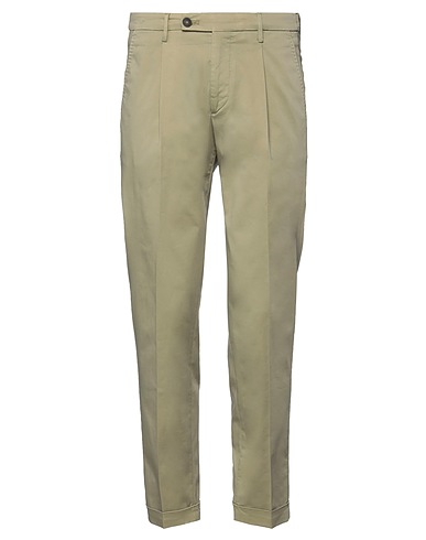 MICHAEL COAL Chinos Verde salvia 65% Cotone, 32% Poliestere, 3% Elastan
