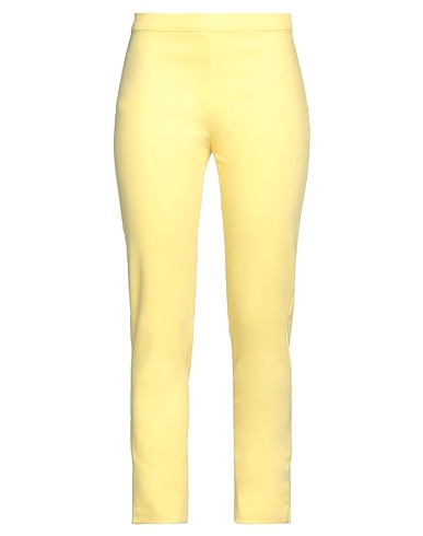 DIANA GALLESI Casual pants Yellow 66% Cotton, 29% Polyamide, 5% Elastane