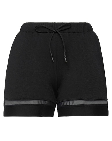 LANSTON SPORT Shorts & Bermuda Black 74% Rayon, 22% Polyamide, 4% Elastane