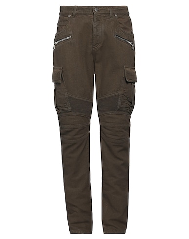 BALMAIN Casual trouser Dark brown 100% Cotton