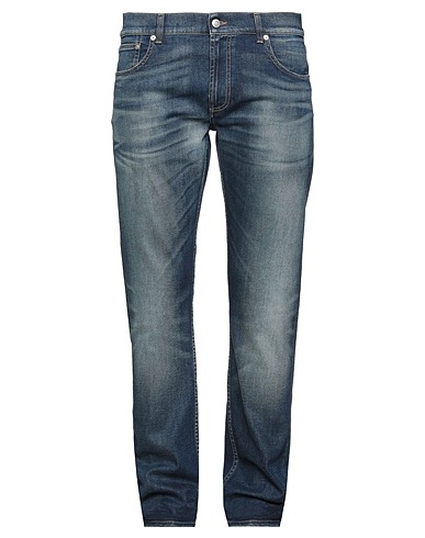 MCQUEEN Denim pants Blue 98% Cotton, 2% Elastane