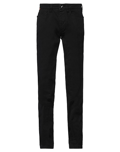 DEKKER Casual pants Black 97% Cotton, 3% Elastane