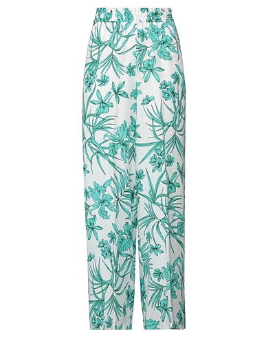 MARIA BELLENTANI Casual trouser Turquoise 100% Viscose