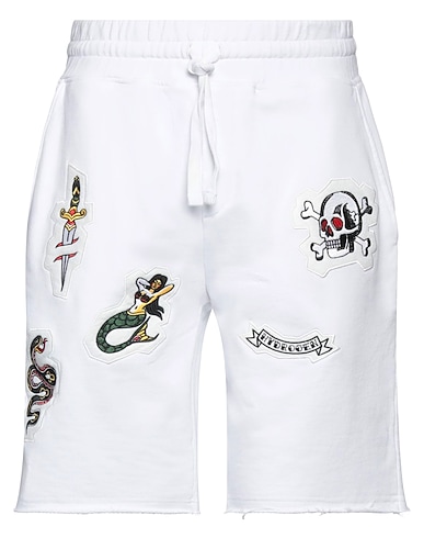 HYDROGEN Shorts & Bermuda White 67% Cotton, 33% Polyester