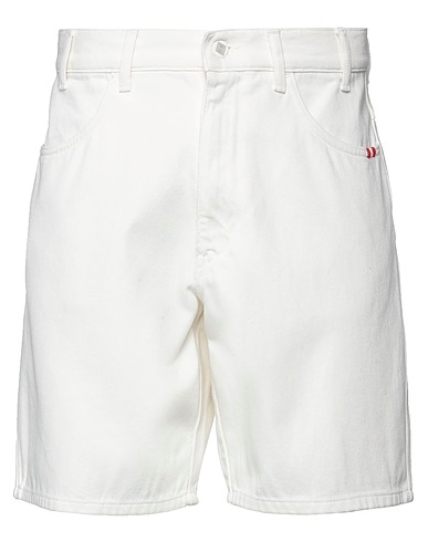 AMISH SUPPLIES Denim shorts White 100% Cotton