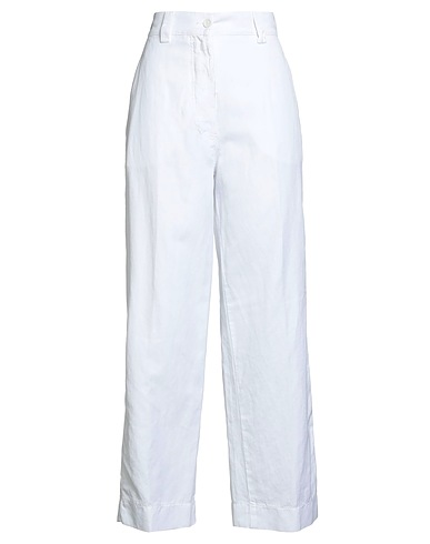 ASPESI Casual trouser White 58% Cotton, 42% Linen