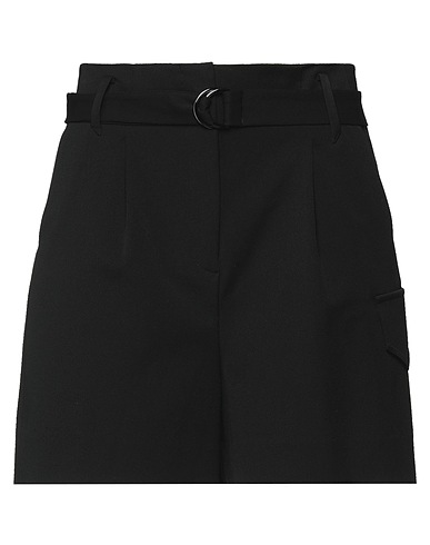 ROSAMUND MOISELLE Shorts & Bermuda Nero 66% Poliestere, 30% Rayon, 4% Poliuretano