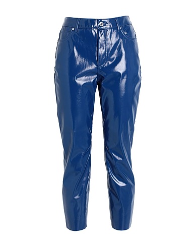 VERO MODA Casual pants Blue 100% Polyester, Polyurethane coated