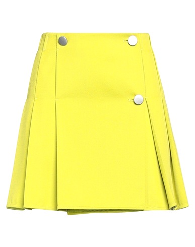 BOTTEGA VENETA Mini skirt Lime green 100% Wool