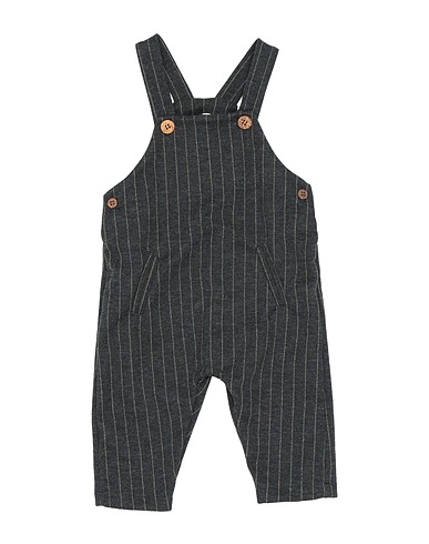 1 + IN THE FAMILY Baby jumpsuit  Charcoal 70% Cotton, 22% Acrylic, 4% Polyamide, 4% Elastane
