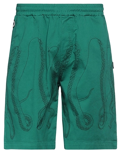 OCTOPUS Shorts & Bermuda VERDE SMERALDO 97% Cotone, 3% Elastan