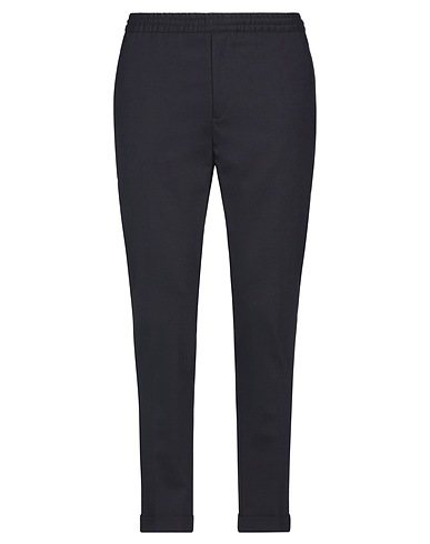 NEIL BARRETT Casual pants Midnight blue 54% Polyester, 44% Virgin Wool, 2% Elastane