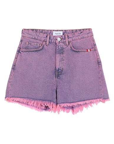 AMISH SUPPLIES Denim shorts Pink 100% Cotton