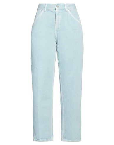 DONDUP Denim pants Sky blue 100% Cotton