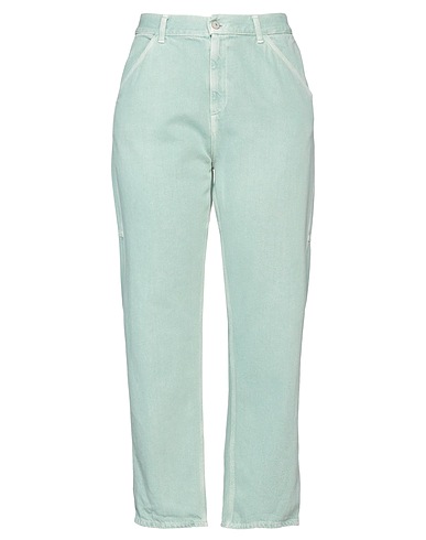 DONDUP Pantaloni jeans Verde salvia 100% Cotone