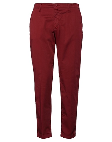 AGO.RA.LO. Casual trouser Brick red 98% Cotton, 2% Elastane