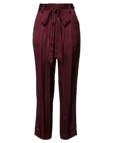 AMUR Casual pants Burgundy 100% Viscose, Cupro