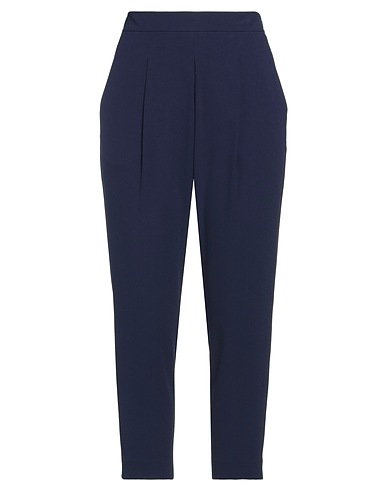 ALESSIA SANTI Casual trouser Midnight blue 88% Polyester, 12% Elastane