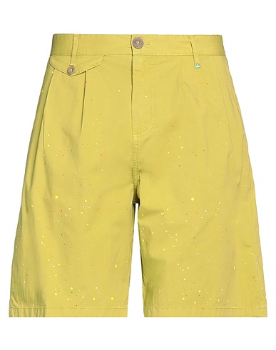 BERNA Shorts & Bermuda Lime green 97% Cotton, 3% Elastane