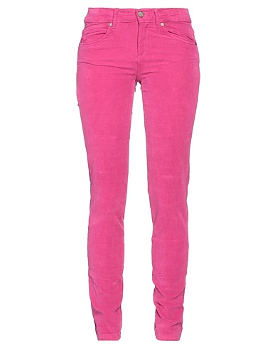 ROSSOPURO Casual trouser Fuchsia 98% Cotton, 2% Elastane