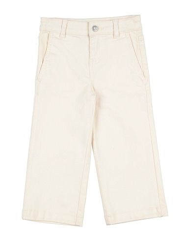 PETIT BATEAU Casual trouser Ivory 98% Cotton, 2% Elastane