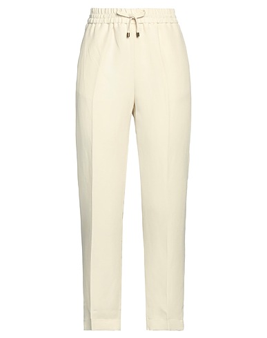 PINKO Casual trouser Ivory 74% Viscose, 26% Linen