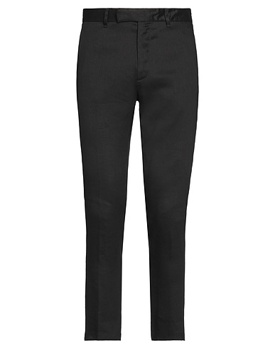 GRIFONI Casual trouser Black 61% Linen, 36% Viscose, 3% Elastane