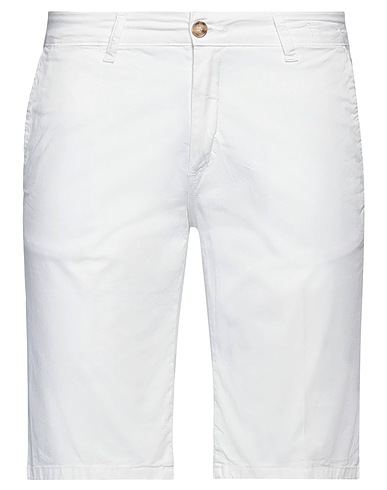 AGO.RA.LO. Shorts & Bermuda White 98% Cotton, 2% Elastane