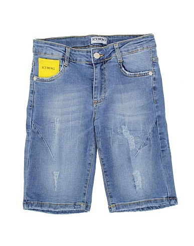 ICEBERG Shorts jeans Blu Cotone