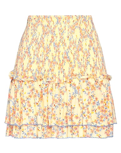 POUPETTE ST BARTH Mini-jupe Jaune 100% Viscose