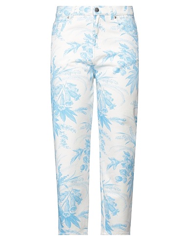 TWINSET Denim pants White 100% Cotton