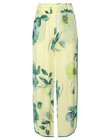 PINKO Casual trouser Pastel yellow 100% Viscose, Polyester