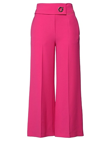 SIMONA CORSELLINI Casual pants Fuchsia 94% Polyester, 6% Elastane