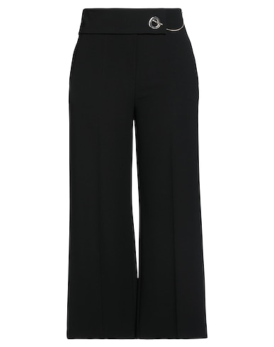 SIMONA CORSELLINI Casual pants Black 94% Polyester, 6% Elastane