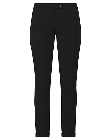 ELEONORA AMADEI Casual pants Black 96% Polyester, 4% Elastane