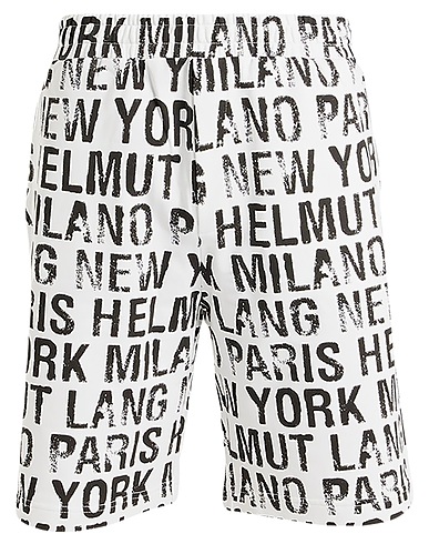 HELMUT LANG Shorts & Bermuda White 100% Cotton