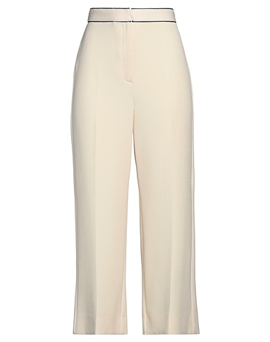 MARELLA Casual trouser Ivory 69% Polyester, 28% Viscose, 3% Elastane