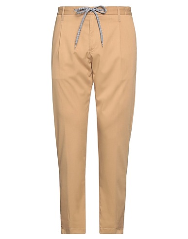 DANIELE ALESSANDRINI HOMME Casual trouser Beige 71% Polyester, 23% Viscose, 6% Elastane