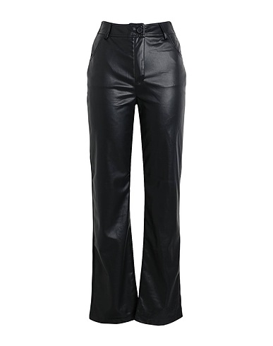 TOPSHOP Casual pants Black 100% Polyester, Polyurethane coated